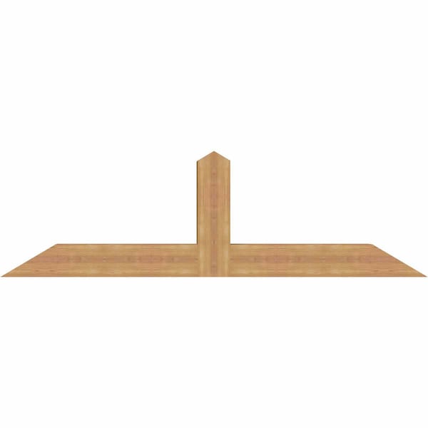 Ekena Millwork Portland Smooth Timber Gable Bracket, Western Red Cedar, 72"W x 21"H x 5 1/2"D x 5 1/2"F, 7/12 Pitch GBW072X21X0606POR00SWR - main